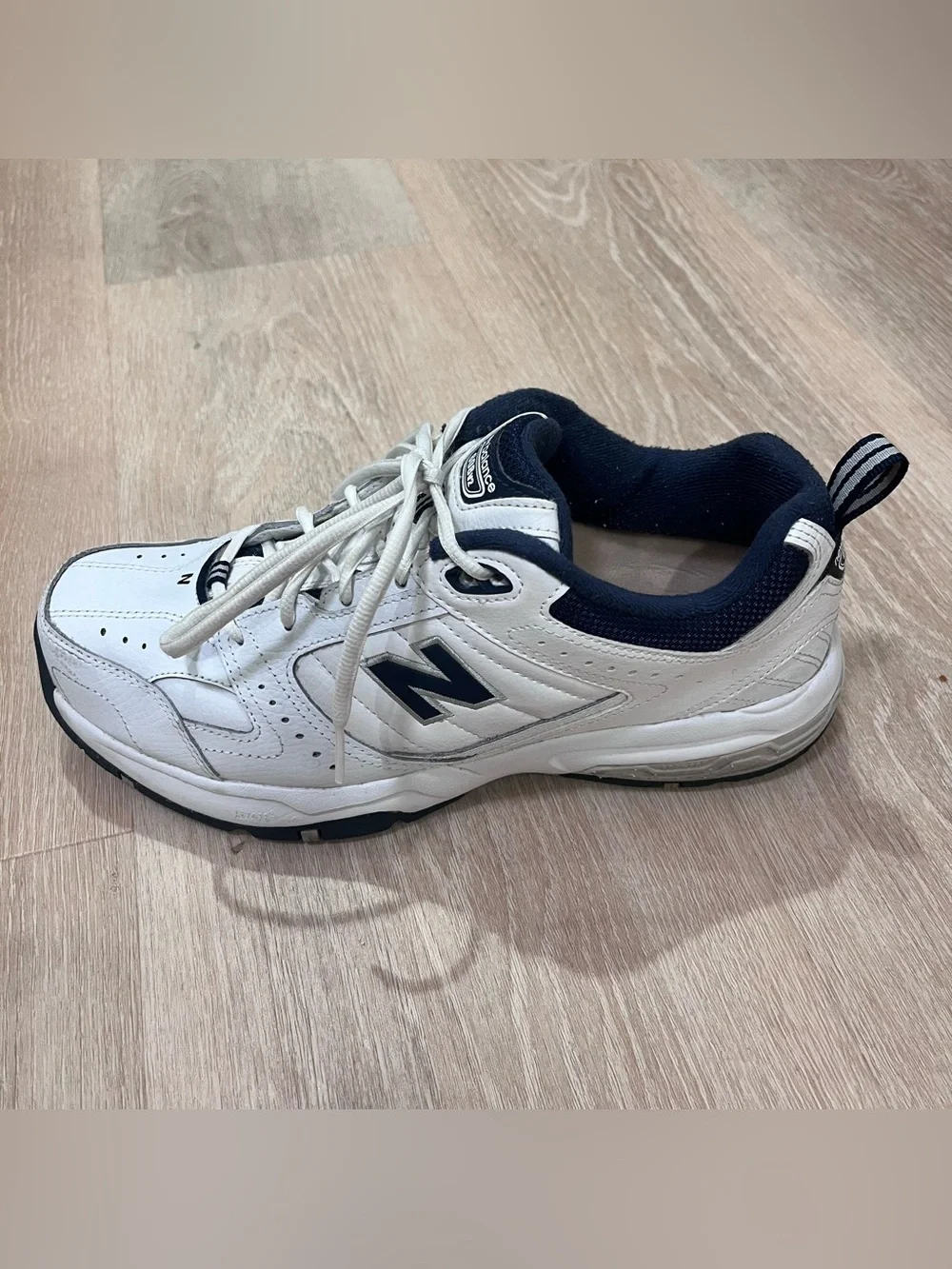 New Balance 608v2 Chunky Dad Shoes White Navy US Men 10.5 Wide